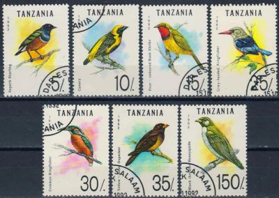 Лот: 16358840. Фото: 1. 1992. Танзания. Птицы. Полная... Марки