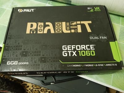 Лот: 11997685. Фото: 1. Gtx 1060 6gb Palit Dual (Samsung... Видеокарты