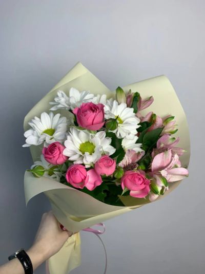 Лот: 25524350. Фото: 1. 5. Букет-комплимент быстрые торги. Свежие цветы