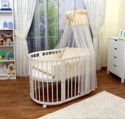 Лот: 2769071. Фото: 1. Детская овальная кроватка Comfortbaby... Детские кровати и кроватки