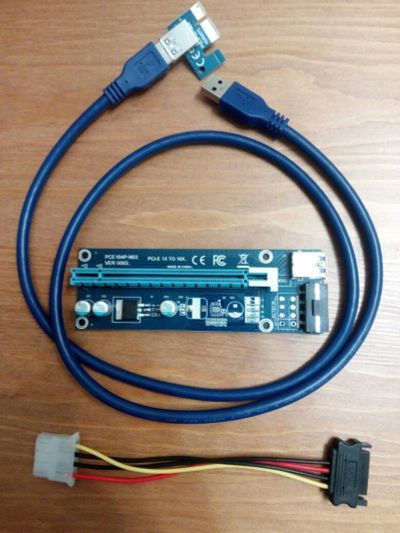Лот: 10526811. Фото: 1. Райзер Riser Molex 1 метр!!! В... Шлейфы, кабели, переходники