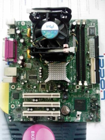 Лот: 4501610. Фото: 1. Материнская плата Intel 478+Celeron... Материнские платы