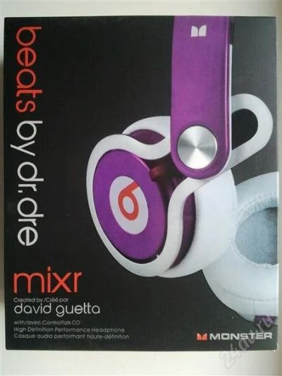 Лот: 2564581. Фото: 1. MONSTER BEATS MIXR DJ DAVID GUETTA... Наушники, гарнитуры