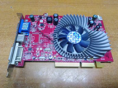 Лот: 24990185. Фото: 1. Видеокарта AGP 256 MB Radeon X1550... Видеокарты