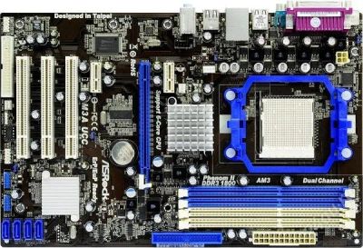 Лот: 2421111. Фото: 1. Материнская плата ASRock M3A UCC... Материнские платы