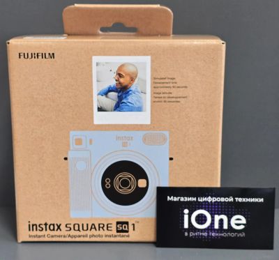 Лот: 25111777. Фото: 1. Fujifilm Instax Square SQ 1 Glacier... Плёночные компактные