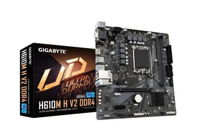 Лот: 20972370. Фото: 1. Материнская плата gigabyte H610M... Материнские платы