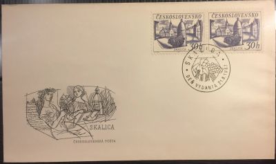 Лот: 15146052. Фото: 1. КПД (FDC) (Чехословакия) - Конверт... Открытки, конверты
