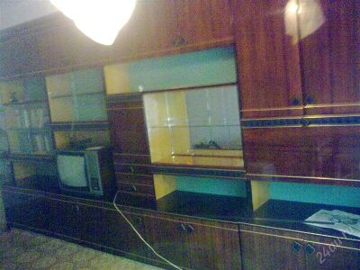 Лот: 1133574. Фото: 1. Стенка "Шпон красного дерева". Гостиные, стенки, горки