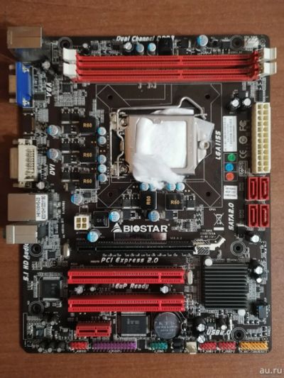 Лот: 16897389. Фото: 1. Biostar H61MLB (LGA1155, DDR3). Материнские платы