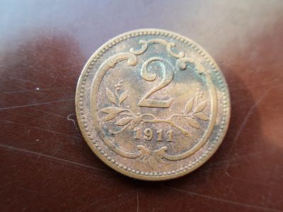 Лот: 13261633. Фото: 1. Австрия 2 геллера 1911. Германия и Австрия