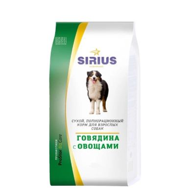 Лот: 13951375. Фото: 1. Sirius (Сириус) Говядина/Овощи... Корма