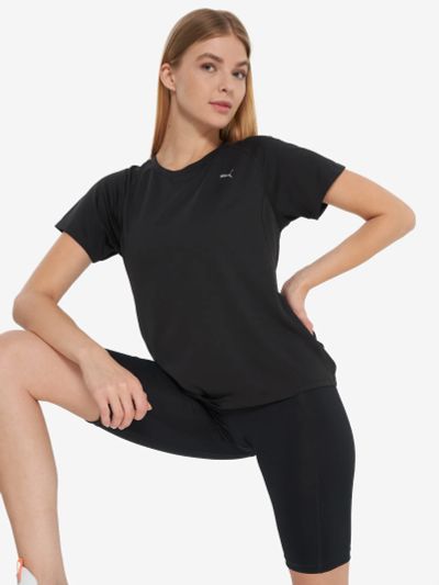Лот: 25665896. Фото: 1. Футболка женская PUMA, Черный. Другое (спортивная одежда)