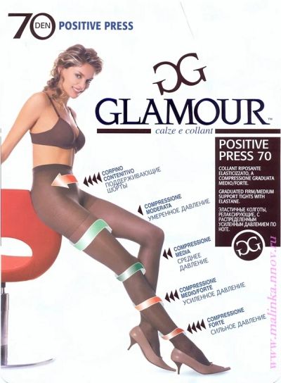 Лот: 5179730. Фото: 1. Колготки Glamour 70 den, размер... Колготки, чулки