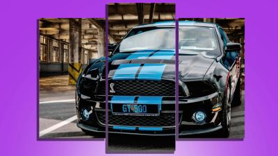 Лот: 15494217. Фото: 1. Модульная картина GT 500 на холсте... Произведения