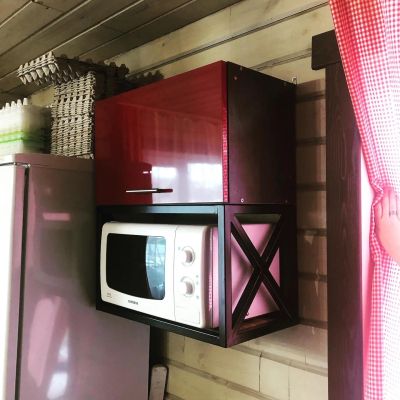 Лот: 18723690. Фото: 1. Полка для микроволновки в стиле... Шкафчики и стеллажи
