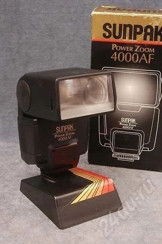 Лот: 468070. Фото: 1. Вспышка SUNPAK Power Zoom 4000AF... Вспышки, осветители, рассеиватели
