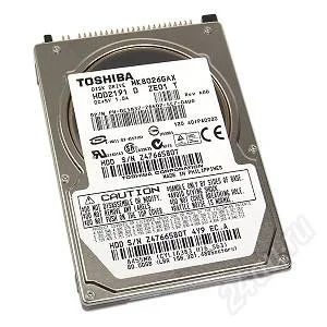 Лот: 2101896. Фото: 1. Жесткий диск 2,5" Toshiba 80Gb... Жёсткие диски (HDD)