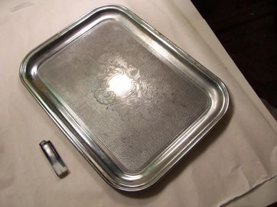 Лот: 11200756. Фото: 1. поднос ссср толстая нержавейка... Предметы интерьера и быта