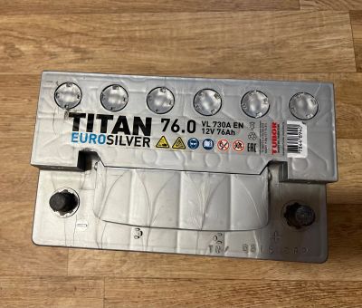 Лот: 21023655. Фото: 1. Аккумулятор 76.0 Titan euro silver... Аккумуляторы