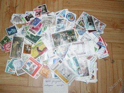 Лот: 978661. Фото: 1. 400 разных марок разных стран... Марки