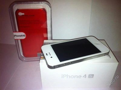 Лот: 2471426. Фото: 1. iphone 4s 16gb белый (sim free... Смартфоны