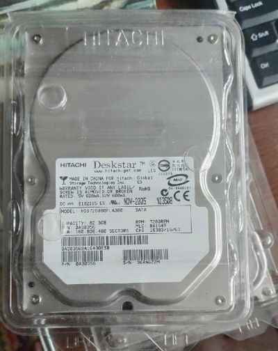 Лот: 14387604. Фото: 1. Жёсткий диск 80Gb. Жёсткие диски (HDD)