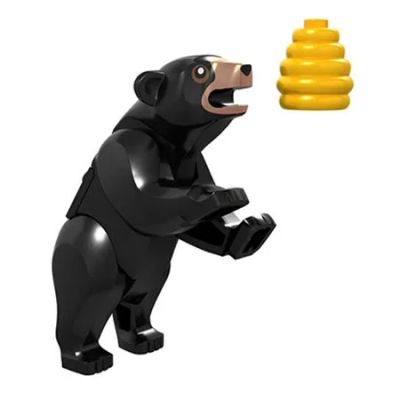 Лот: 14770484. Фото: 1. Черный медведь + улей — фигурки... Конструкторы