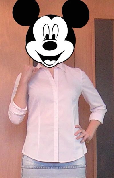 Лот: 4971500. Фото: 1. Рубашка нежно-розовая!. Блузы, рубашки, водолазки