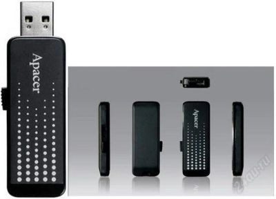 Лот: 930697. Фото: 1. Apacer флэш-диск 4Gb AH323 Retail... USB-флеш карты