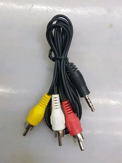 Лот: 10229314. Фото: 1. Кабель 3.5 Jack - 3 RCA 50см... Шнуры, кабели, разъёмы