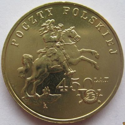 Лот: 7253040. Фото: 1. 2 злотых 2008. 450 лет польской... Европа