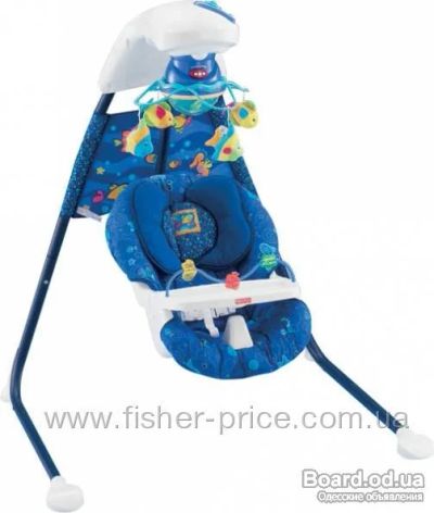 Лот: 6099305. Фото: 1. Электрокачель Fisher Price Морские... Ходунки, прыгунки, качели