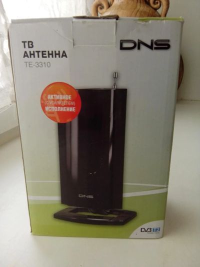Лот: 6720324. Фото: 1. тв антенна ТЕ-3310 Dns комнатная. Антенны