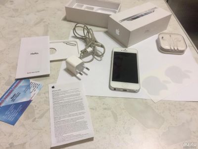 Лот: 8528757. Фото: 1. Iphone 5 16Gb white оригинал. Смартфоны