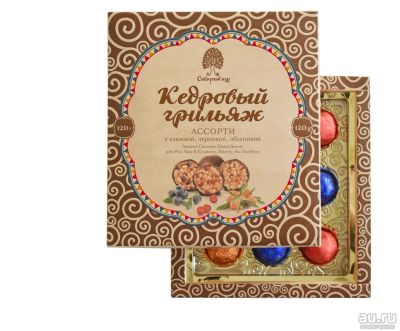 Лот: 10118970. Фото: 1. Конфеты «Кедровый грильяж» ассорти... Другое (кондитерские изделия, конфеты)