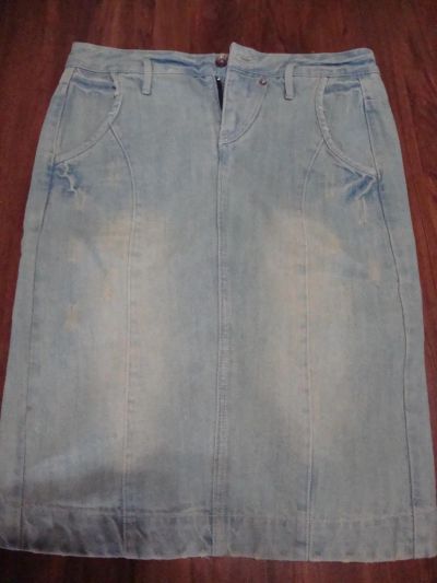 Лот: 7721258. Фото: 1. Джинсовая юбка-карандаш Depo Jeans... Юбки