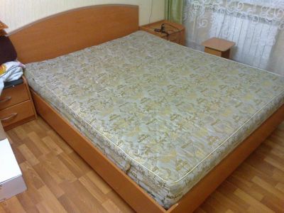 Лот: 4870636. Фото: 1. Двуспальная кровать б/у. Кровати