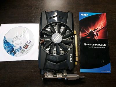 Лот: 11959707. Фото: 1. Видеокарта pci-e 1024mb MSI Radeon... Видеокарты