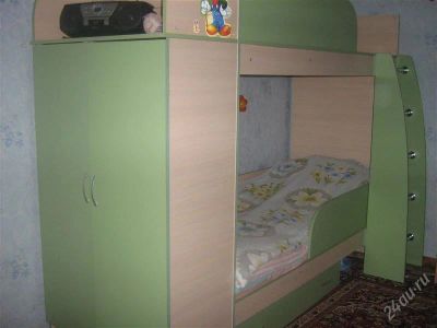 Лот: 787169. Фото: 1. 2-х ярусная кровать. Детские кровати и кроватки