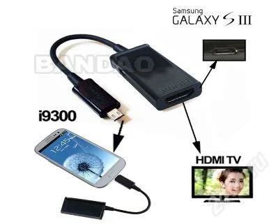 Лот: 1626397. Фото: 1. Micro USB to HDMI MHL Adapter... Дата-кабели, переходники