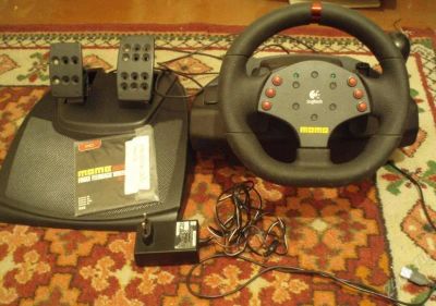 Лот: 156033. Фото: 1. Руль Logitech MOMO Racing Force... Рули, джойстики