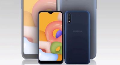 Лот: 15933747. Фото: 1. Новый Samsung Galaxy A01 Синий... Смартфоны