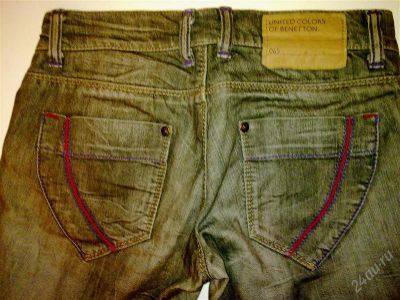 Лот: 1695286. Фото: 1. укороченные джинсы BENETTON. Джинсы