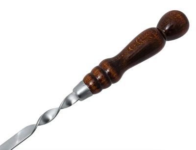 Лот: 20752361. Фото: 1. Шампур с деревянной ручкой 40см. Сковороды и сотейники
