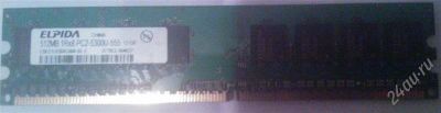 Лот: 2361067. Фото: 1. DDR2 512MB 1Rx8 PC2-5300U-555-12-00. Оперативная память