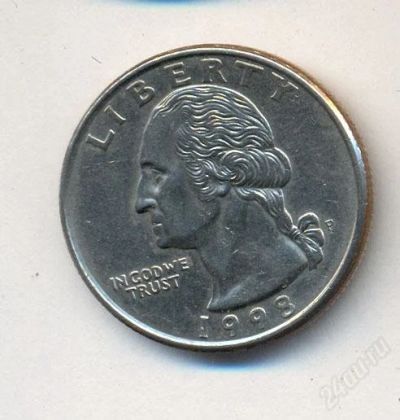 Лот: 2313182. Фото: 1. 1/4 доллара 1998. Америка