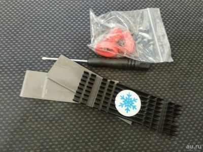 Лот: 15276925. Фото: 1. Радиатор для PCIe NVMe M2 2280... Системы охлаждения