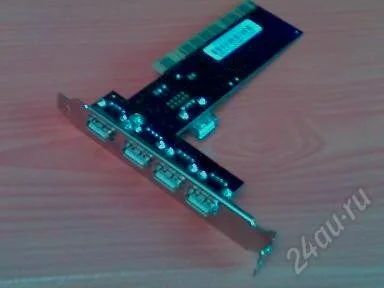 Лот: 1706307. Фото: 1. Продам контроллер pci usb 2.0... Платы расширения, контроллеры, доп. порты