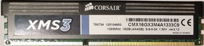 Лот: 20513390. Фото: 1. Corsair 4 ГБ 1 шт. DDR3 1333 МГц... Оперативная память